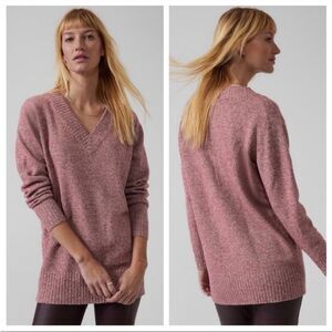 Athleta Vital V-Neck Tunic Sweater XS
